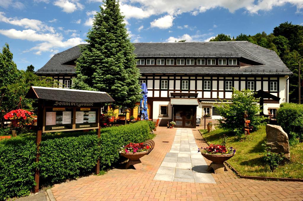 Wanderhotel Sonnebergbaude Waltersdorf  Bagian luar foto